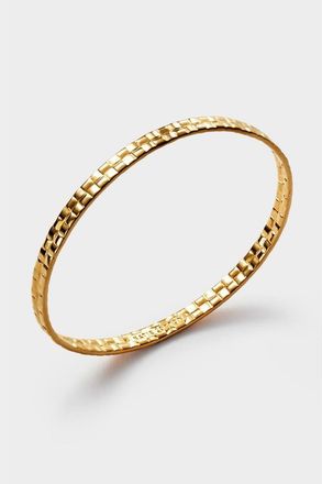 Katie Loxton Taya Waterproof Gold Woven Bangle at Nordstrom