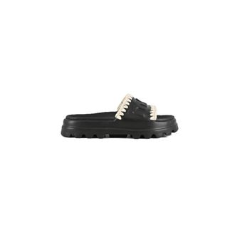 Mou EVA One-Piece Slide - Dames - Sandalen - Zwart - 40 EU - Katoen - Schoenen