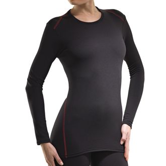 Isa Rundhalsshirt ISA BODYWEAR Shirt 710109 Clima Control Faktor 3, Damen, Gr. XL, schwarz (0013), Single Jersey, Obermaterial: 100% Polyester, unifarben,