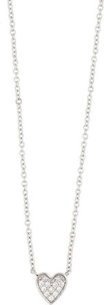 Bony Levy Icons 18K White Gold Pave Diamond Heart Pendant Necklace - 0.04ct. in 18Kw at Nordstrom Rack