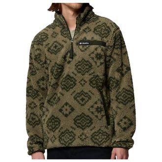 Columbia Rugged Ridge High Pile Half Zip Fleecepullover f&uuml;r Herren | oliv