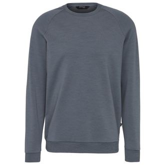 Stoic MerinoFleece270 MMXX.Lulea Crew Merinopullover f&uuml;r Herren | blau/grau