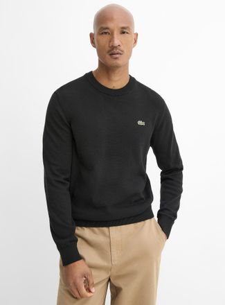 Lacoste Mens Croc emblem crew-neck sweater