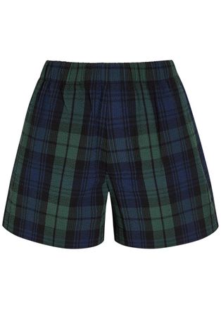 J.W.Anderson Plaid Seersucker Shorts - Green - S (UK8-10 / S)