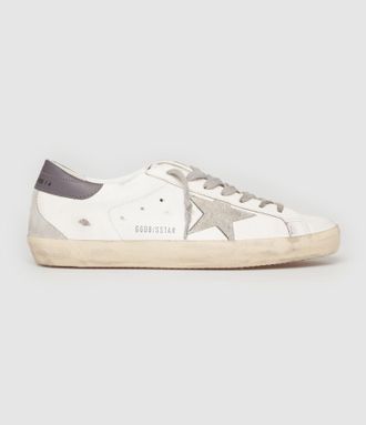 Golden Goose Baskets Homme Super-Star Cuir Blanc