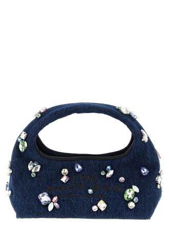 Marc Jacobs Womens The Gem Denim Mini Sack Handbag