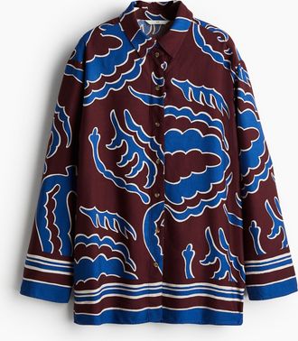 H&M Gemusterte Twillbluse - Red