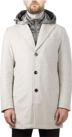 H&egrave;SKIMO Hombre, Abrigos, Gris, Talla: M