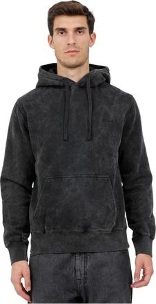 MC2 Saint Barth Felpa in cotone maltinto - Heren - Hoodies - Zwart - XL - Katoen - Hoodies & sweatvesten