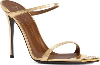 Giuseppe Zanotti 105 mm Intriigo Jewellery sandalen - Goud