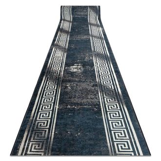 RugsX RugsX Anti-Slip Lotus Runner in Grey | Size: 120 cm x 390 cm