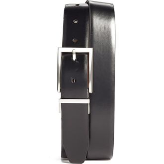 Nordstrom Reversible Leather Belt in Black/Brown at Nordstrom, Size 46