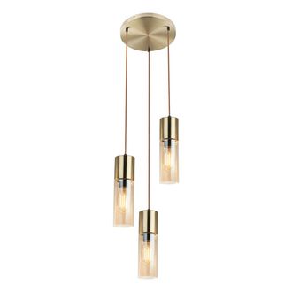 Globo Lighting L&aacute;mpara Colgante - Annika - Lat&oacute;n - Vidrio - &Oslash; 30cm - E27 - Globo