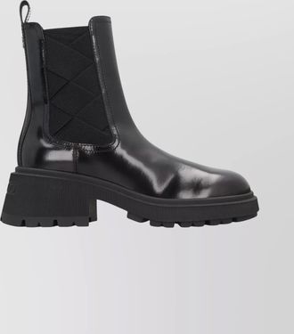 Jimmy Choo London leather ankle boots chunky sole