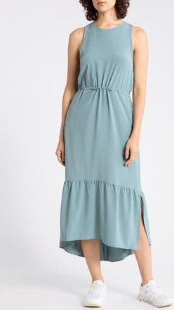 Zella Pursuit Tiered Midi Dress in Blue Goblin at Nordstrom Rack, Size X-Small