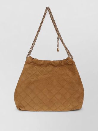 Tory Burch fleming suede hobo shoulder bag chain