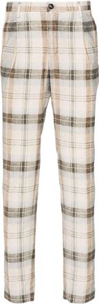 Incotex tapered-leg corduroy trousers - men - Cotton/Cotton/Polyester - 52 - Neutrals