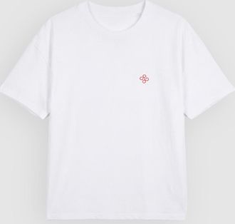 Lulli Tee-shirt Lulli Coton Mom Was Right Blanc