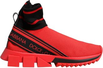 Dolce & Gabbana Sorrento Sneakers - Dames - Sneakers - Rood - 35 EU - Katoen - Schoenen