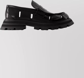 Alexander McQueen leather chunky loafers