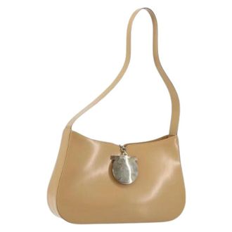 Ferragamo Pre-owned Shoulder Bag - Dames - Pre-owned - Beige - Maat: ONE Size Leer