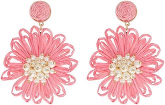 Lilly Pulitzer Bursting Blooms Womens Earrings Earring Coconut, Pearl
