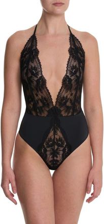 Natori Fleur Lace Teddy in Black at Nordstrom, Size X-Small