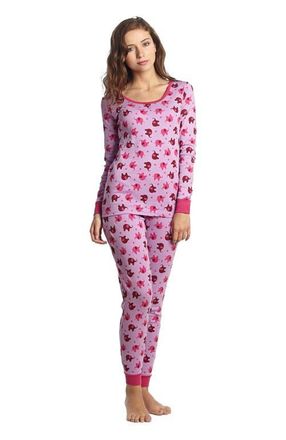 Leveret Womens Cotton Matching Family Pajamas, Wild Canvas Prints in Elephant at Nordstrom, Size X-Large