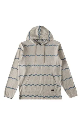 Billabong Flecker Stripe Jacquard Cotton Hoodie in Chino at Nordstrom, Size Small