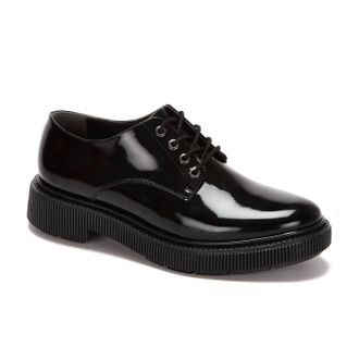 Andrea Womens Patent Oxfords In Black