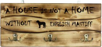 OEM Mast&iacute;n Ingl&eacute;s, Mast&iacute;n: Percha Con Perro, Expositor De Medallas, Decoraci&oacute;n Del Hogar De Art-dog