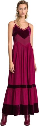 Twinset Lingerie Jurk - Dames - Maxi kleedjes - Rood - M - Kleedjes