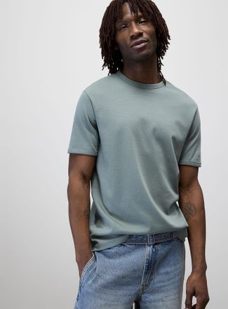 Le 31 Mens Dressy Pima cotton jersey T-shirt Standard fit