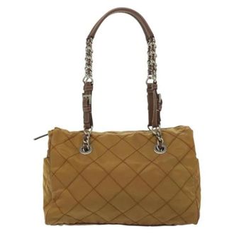 Prada unisex, Pre-owned, Beige, Maat: ONE Size Nylon