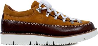 Fracap Leren veterlaarzen - Bruin