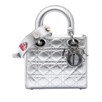 Dior Pre-owned Lady Dior Handbag - Dames - Vintage Handtas - Grijs - ONE Size - Leer - Vintage