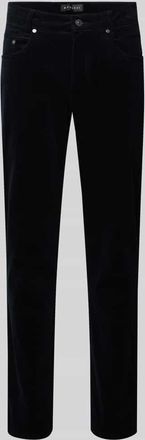 Bugatti Modern Fit Stoffhose mit 5-Pocket-Design in Marine, Größe 31/32