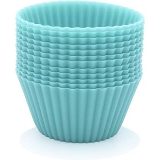 OEM 12 Stampini Per Muffin Riutilizzabili, In Silicone Di Alta Qualit&agrave;, Ecologici, Senza Bpa, Stampi Per Cupcake, Pirottini Per Dolci, Stampo Per Muffin E