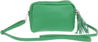 Girly HandBags Womens Genuine Italian Leather Sosft Crossbody Bag Adjustable Strap Over the Shoulder(Fruitty Green)