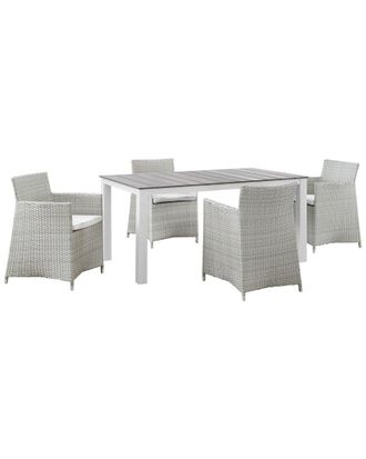ModWay Junction 5Pc Outdoor Patio Wicker Rattan Dining Set
