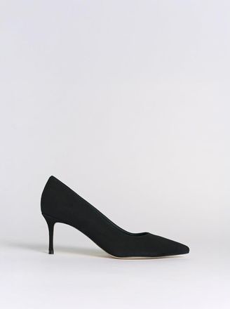 Marion Parke Classic Pump 70 Suede in Black at Nordstrom, Size 36.5