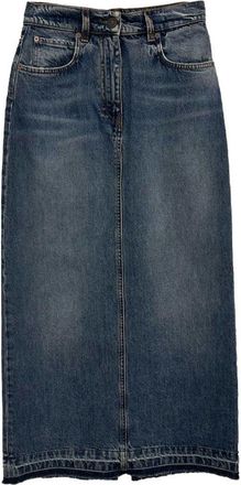Fortela Jorgy Stone Wash Denim Skirt in D420 at Nordstrom, Size 28 Eu