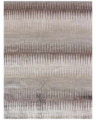 Exquisite Rugs Discontinued Exquisite Rugs Bamboo Silk Hand-Knotted Beige/Gray Area Rug