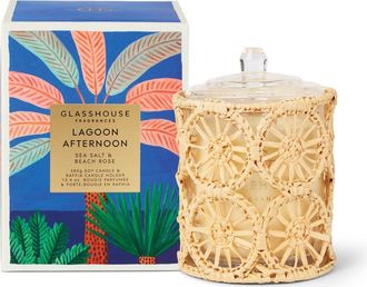 Glasshouse Fragrances Lagoon Afternoon Scented Candle in Clear at Nordstrom, Size 13.4 Oz