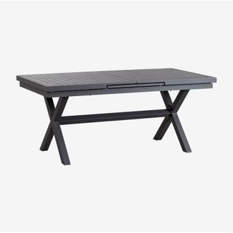 Sklum Sklum - Mesa de jardín rectangular extensible en aluminio Karena