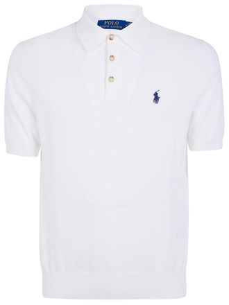 Ralph Lauren Short Sleeves Knit Polo Neck Sweater