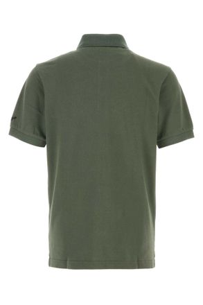 Kenzo Mens Khaki Piquet Polo Shirt Darkkhaki Exterior: Cotton T-shirts And Polos