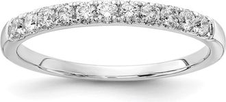 Diamond2Deal 14k Gold Lab Grown Diamond Wedding Band Ring 0.33Ct Clarity- VS Color- G-H