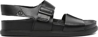 Clarks Sandali Torford in pelle con fibbia - Nero