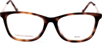 Carolina Herrera Ladies Brown Rectangular Eyeglass Frames HER 0118/G-1